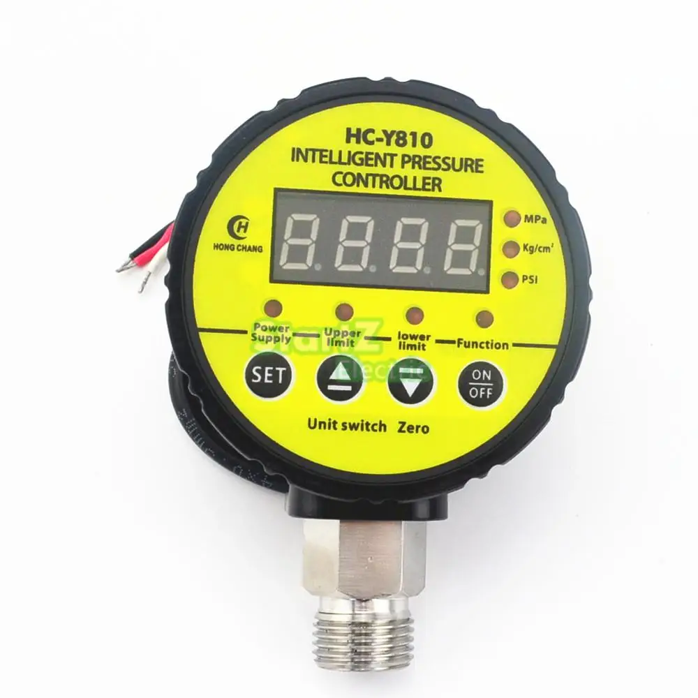 DC24V 0-1.6Mpa Air Compressor Pressure Switch Digital Gauge Relay output | Инструменты