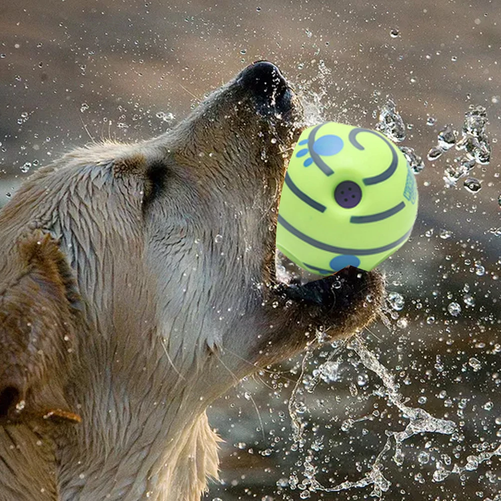 Игрушечный мяч для питомца забавная игрушка со звуком игрушки для домашних животных силиконовые прыжки интерактивные игрушки для больших