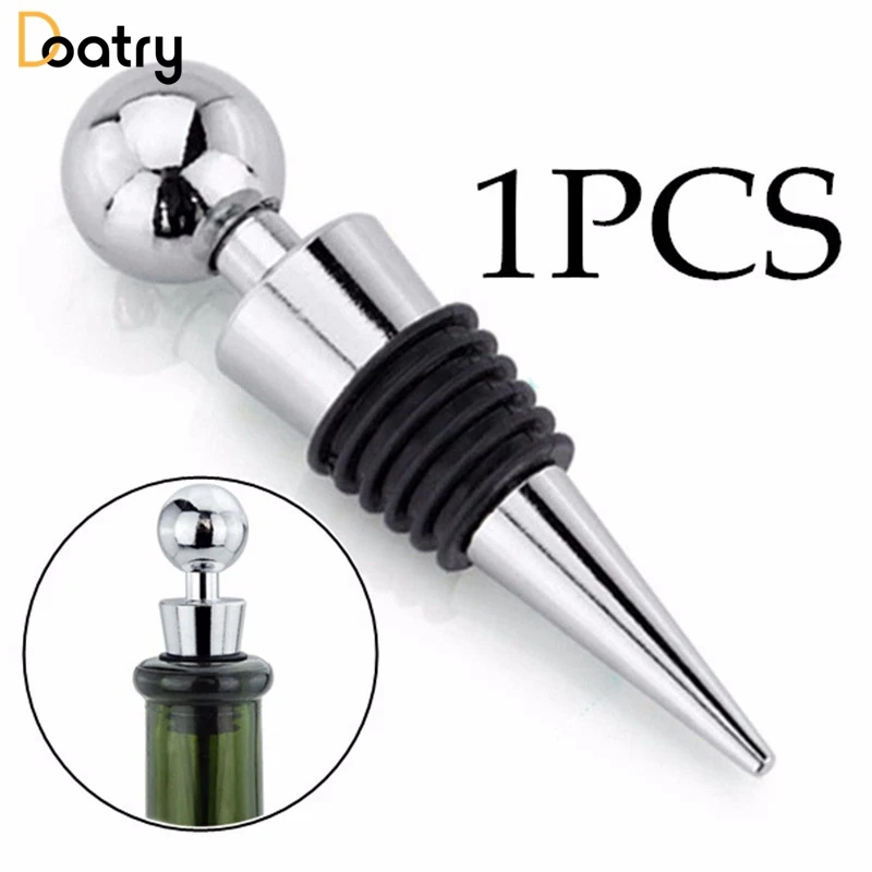 1 PC Metal Wine Stopper Durable Red Wine Collection Alloy+Plastic Wine