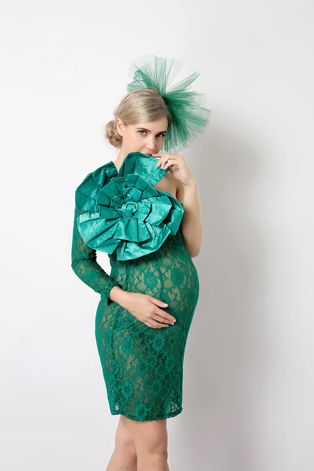 Элегантное платье для беременных сексуальное для беременных, с длинным рукавом платье без Плеч платья для вечеринки и свадьбы с кружевная одежда с цветочным узором; платья для беременных