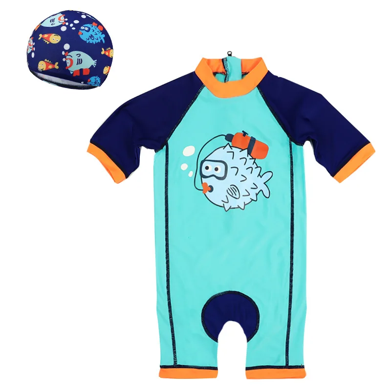 Детские купальники для маленьких мальчиков солнцезащитные Babiesquick Drying Surfers летний