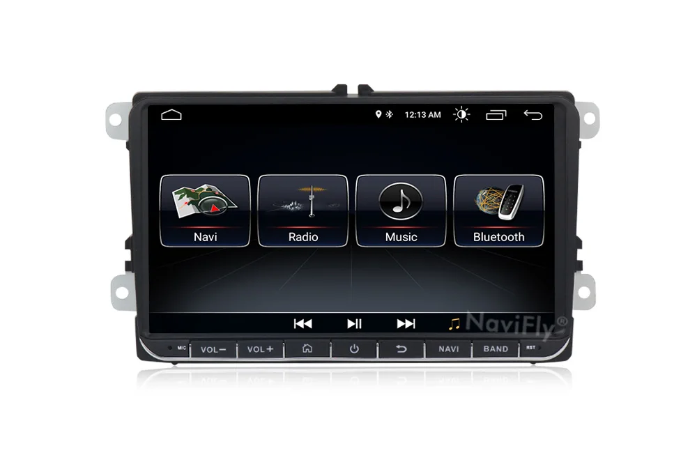 Top NaviFly Android 8.1 Car dvd player radio for Volkswagen golf 6 touran passat B7 sharan Touran polo tiguan GPS Navi 2