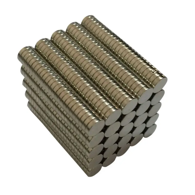 

50 Pcs N50 6*1.5 mm NdFeB Rare Earth Magnet Neodymium Magnets Craft Round Cylinder Bulk Customized Fridge