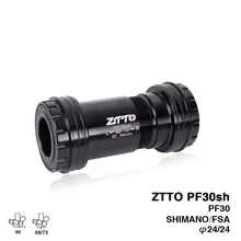 Mtb BB PF30sh PF30 24 Adapter bicycle Press Fit lock Bottom Brackets Axle for MTB Road bike parts 24mm Crankset chainset ztto bicycle bottom bracket bb109 bb68 bsa68 bsa73 mtb road bike parts for parts 24mm k7 22mm gxp crankset