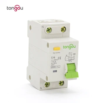 

2P 1P+N 16A 230V~ 50HZ/60HZ Residual Current Circuit breaker With Over Current and Leakage Protection RCBO