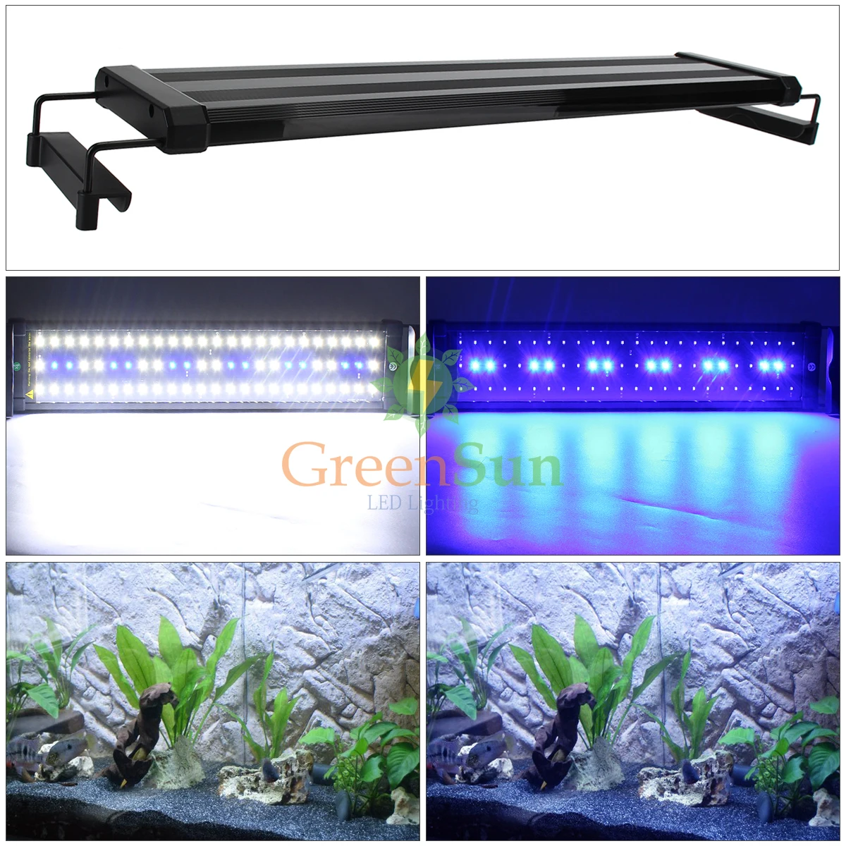 UK Plug 6W 11W Aquarium LED Lighting Fish Tank Light Aquarium Decor