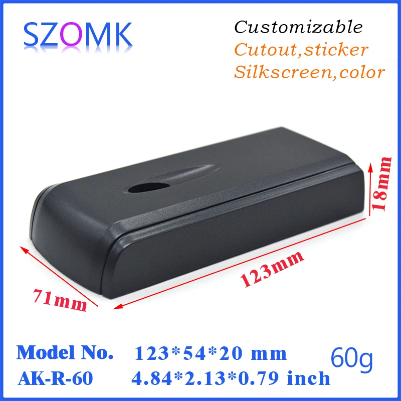 

4 pcs/lot 123*55*22mm electric shocker router enclosure housing ip 65