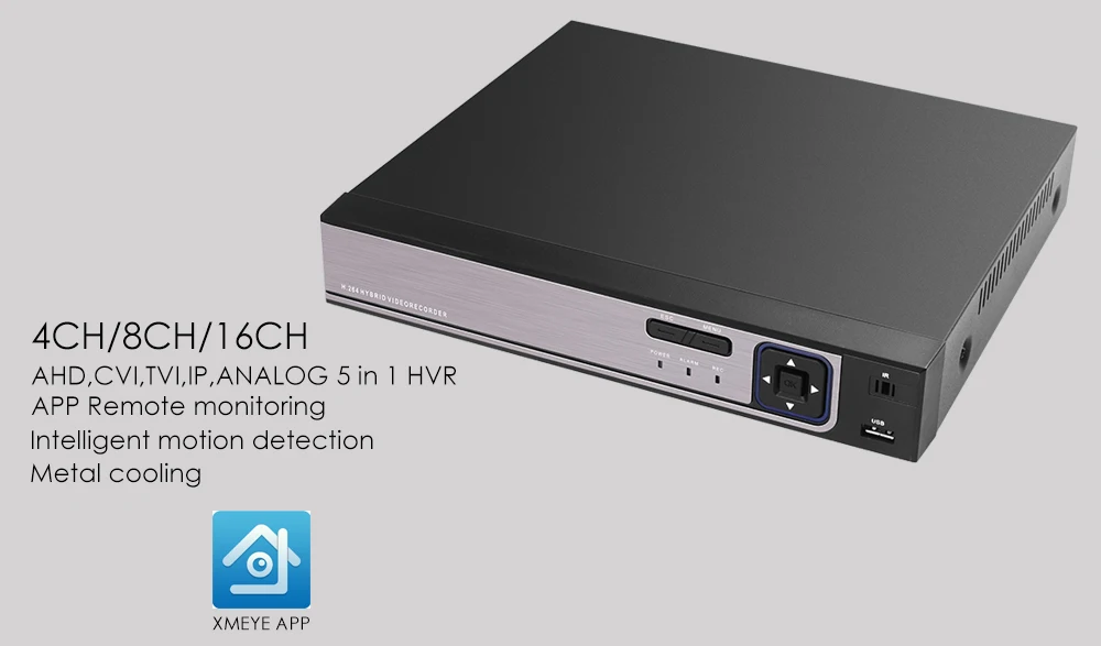 Супер 4CH 8CH AHDH 5 в 1 AHD видеорегистратор Регистраторы Гибридный dvd-плеер NVR HVR для аналоговая AHD IP TVI CVI система наблюдения ссtv камера H.264 VGA HDMI