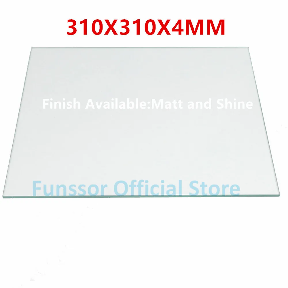 Funssor Large-Size printing Borosilicate Glass Plate Bed 310mmX310MM for DIY Creality Cr-10 3D printer 4mm thickness Funssor Large-Size printing Borosilicate Glass Plate Bed 310mmX310MM for DIY Creality Cr-10 3D printer 4mm thickness