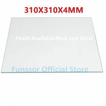 

Funssor Large-Size printing Borosilicate Glass Plate Bed 310mmX310MM for DIY Creality Cr-10 3D printer 4mm thickness