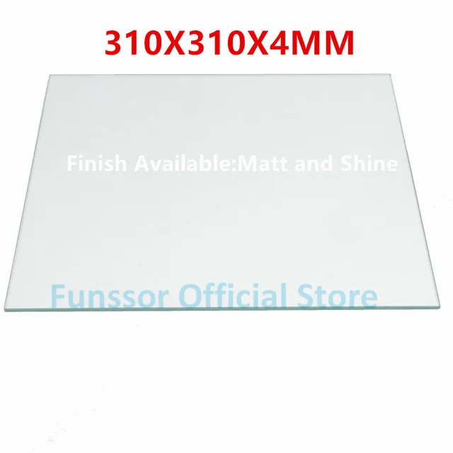 Best Offers Funssor Large-Size printing Borosilicate Glass Plate Bed 310mmX310MM for DIY Creality Cr-10 3D printer 4mm thickness Best Offers Funssor Large-Size printing Borosilicate Glass Plate Bed 310mmX310MM for DIY Creality Cr-10 3D printer 4mm thickness