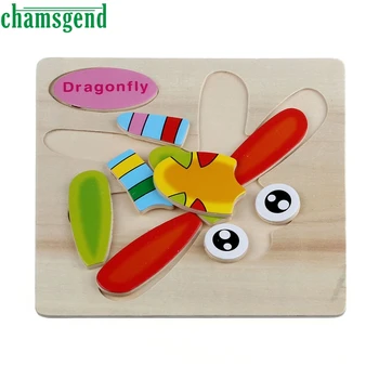 

Wooden 3D Toy Puzzle Dragonfly Puzzle Educational Developmental Baby Kids Training Toy Educational Toys For Children