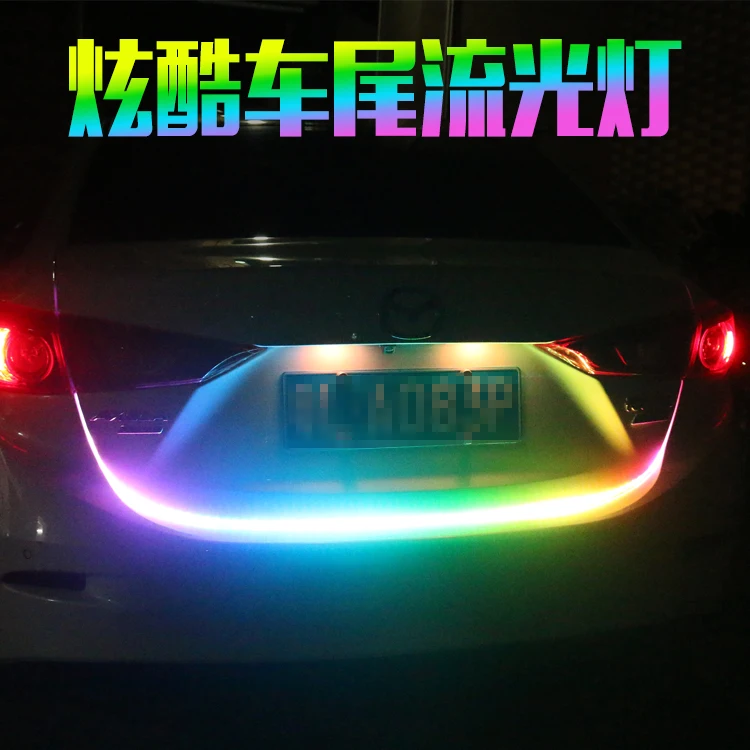 OKEEN Amber Turn Signal Flow led trunk Strip light Tailgate luggage 12V Car Rear Lamp Dynamic Streamer Floating RGB led strip OKEEN Amber Turn Signal Flow led trunk Strip light Tailgate luggage 12V Car Rear Lamp Dynamic Streamer Floating RGB led strip