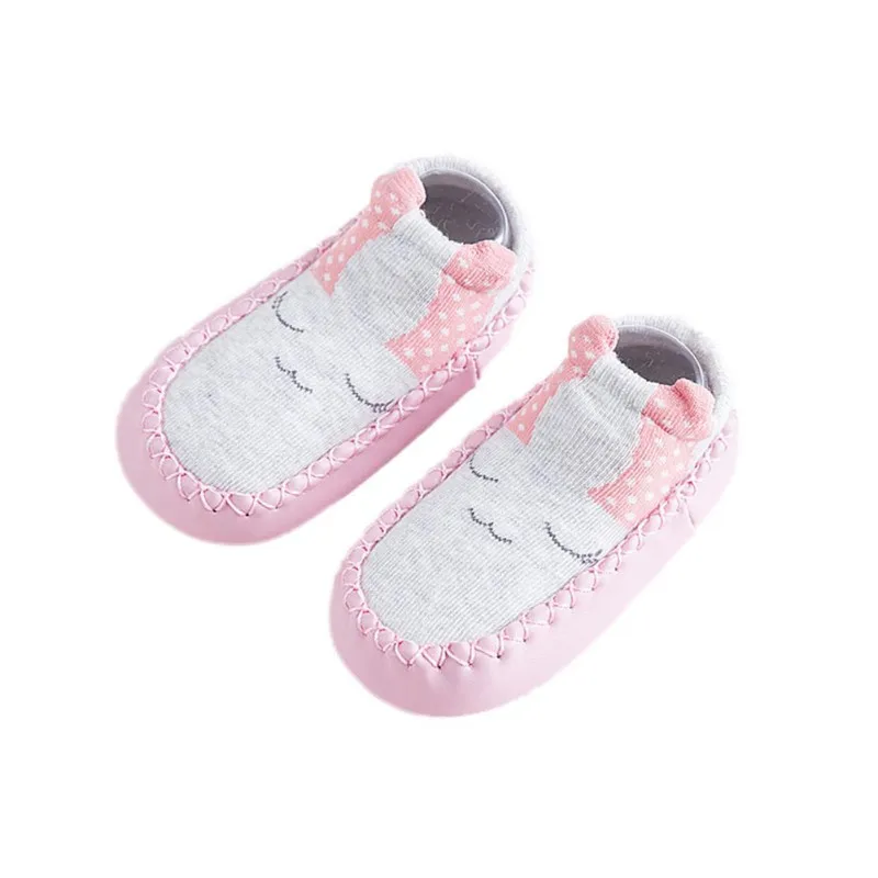 Infant Baby Girl Boy Soft Sole Indoor Shoes Cartoon Non-Slip Socks//Slipper 0-30M