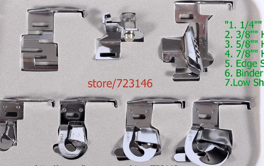 2set Overlock Machine Lot 14 Presser Foot Feet kit Wholesale Special