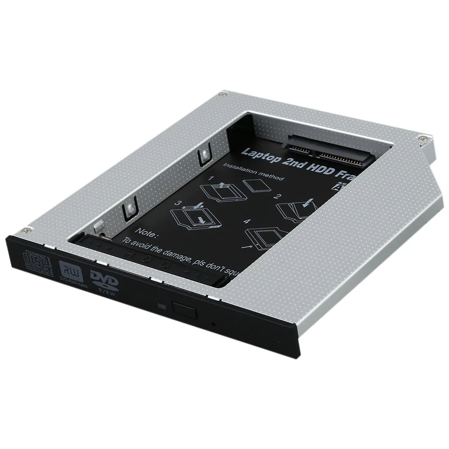 SATA Оптический Bay 2nd жесткий диск Caddy, универсальный для 9,5 мм слот CD/DVD привод (для SSD и HDD)