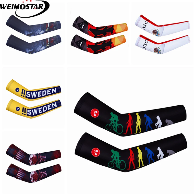 Weimostar Unisex Cycling Arm Warmers Mountain Bike Sunscreen Sleeves