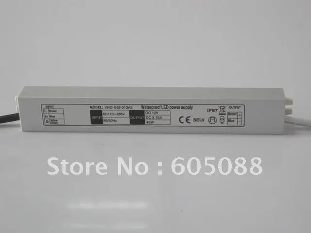 

35w water proof constant current power supply,IP67 aluminum housing,output constant 700mA,CE&ROHS,life>50,000hours,50pcs/lot!
