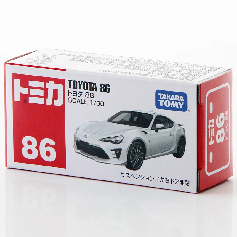 Takara Tomy Tomica 1/60 Toyota 86 металлическая модель игрушечного автомобиля в коробке
