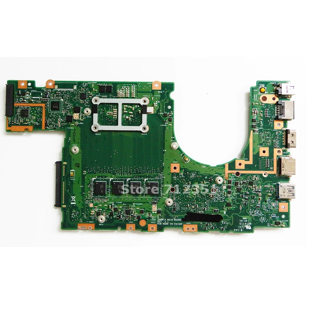  S400CA i3-2365M CPU 4GB Mainboard For ASUS S400CA S500CA laptop Motherboard S400CA Mainboard S400CA