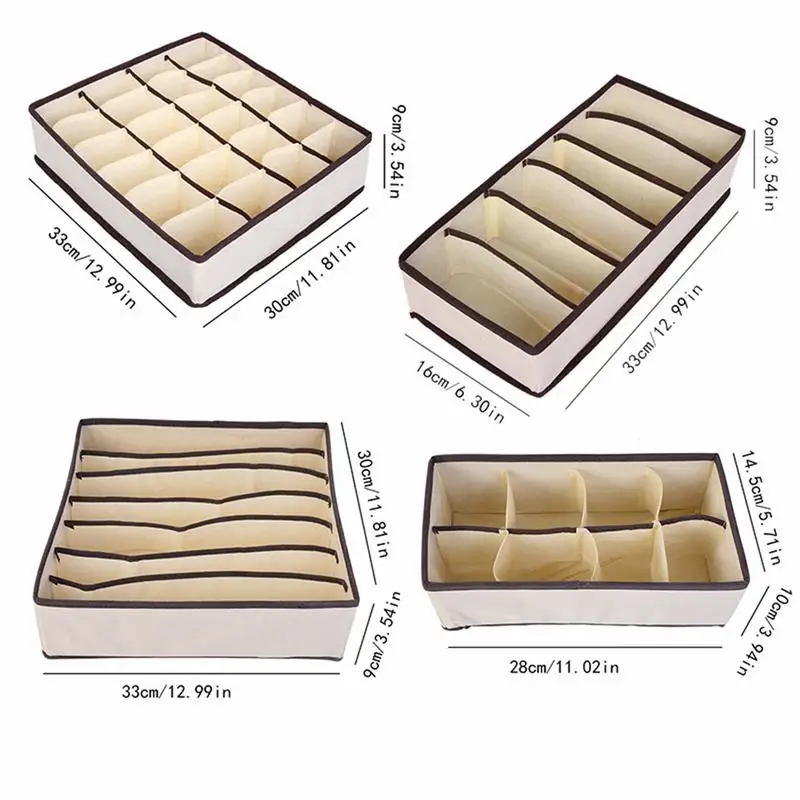 

6-24 celle Non-woven underwear shoes storage box