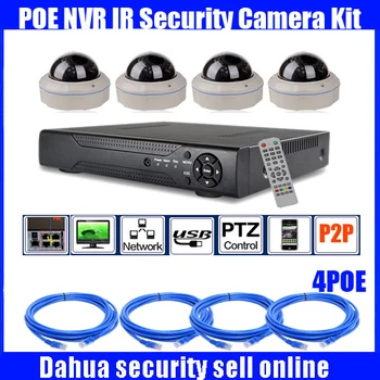 

4CH 1080P HD Realtime POE network Video Recorder camera kit with waterproof POE IP camera kit
