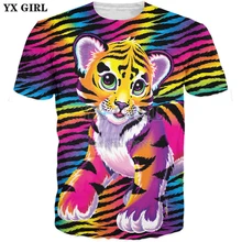 

YX GIRL Lisa Frank T-Shirt Men/Women 3d Print cute T-Shirts Summer Tops Tees Fashion 3d shirts