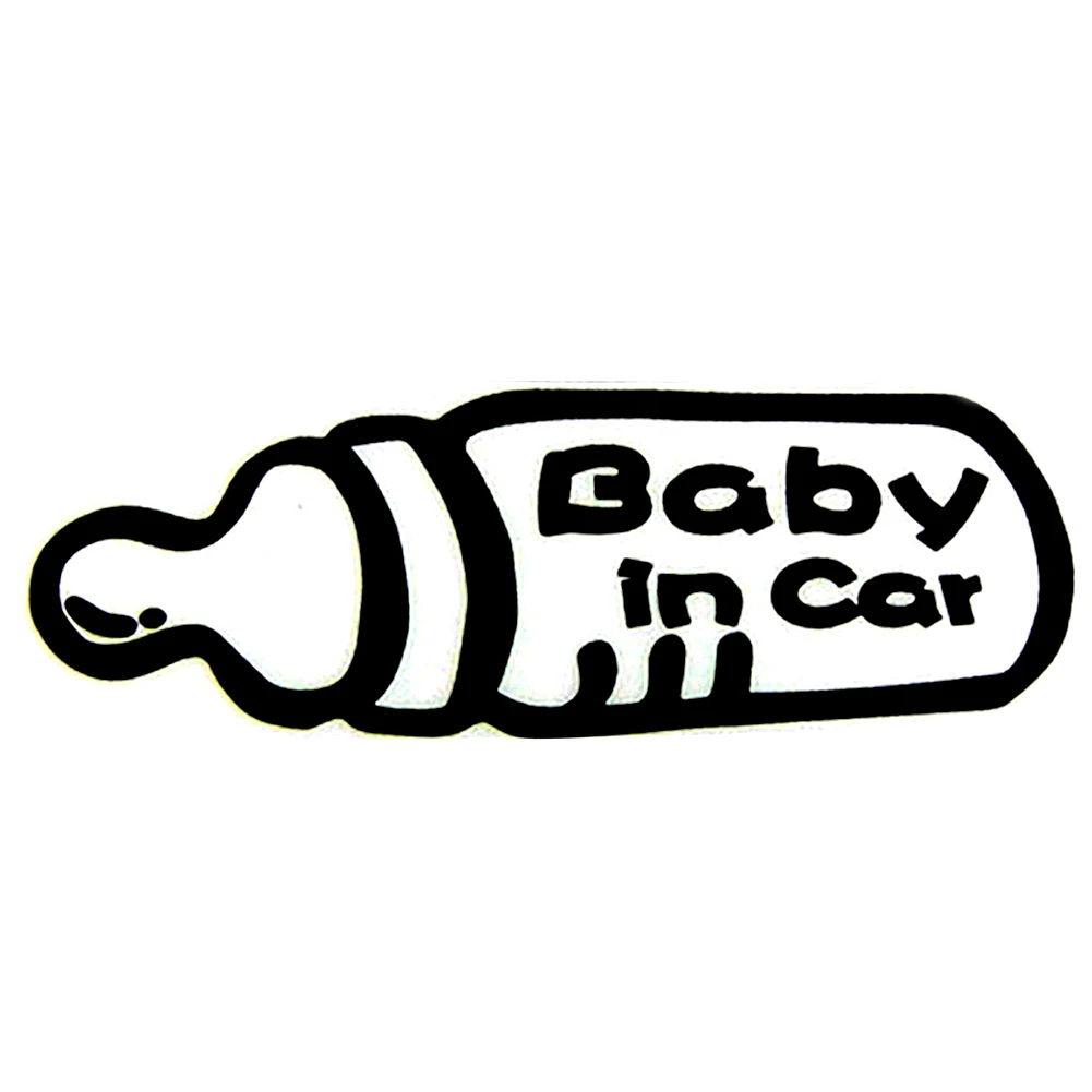 

FUNNY car styling in car Warning Decal Reflective Waterproof Car Window Vinyl Stickers Color Black White