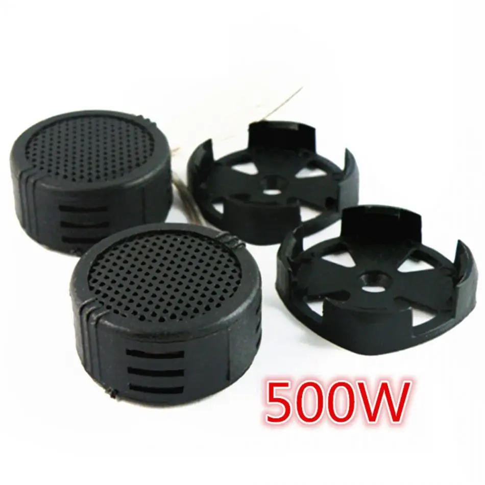 2pcs 2.8V 500W Practical High Efficiency Mini Dome Tweeter Speakers with 97dB Suitable for Car / Audio System
