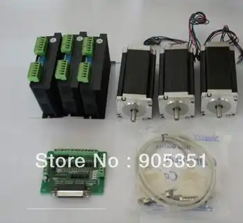 USA Ship&Free Ship to USA ,High Quality , 4Axis Nema23 Wantai stepper motor 270oz,3A,4Lead CNC