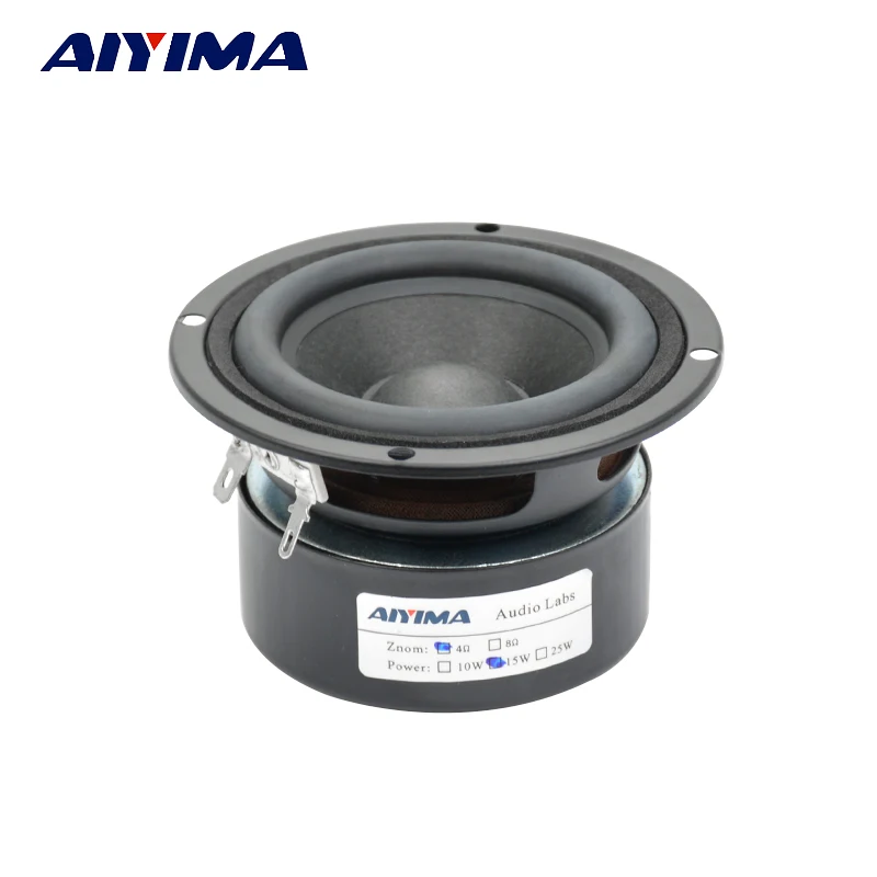 

AIYIMA Audio Tweeter Loudspeakers 3Inch 4 Ohm 15W Fever Full Range 2.1 Unit Sound Box Transparent Professional Hifi Speakers
