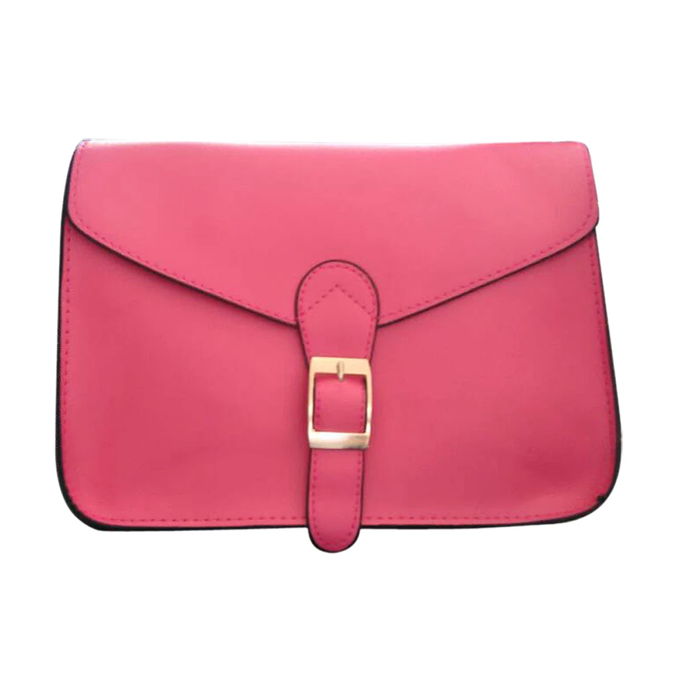 Популярная модная женская сумка, сумка-мессенджер в консервативном стиле, винтажная Сумка-конверт, сумка на плечо, высококачественный портфель оранжевого цвета - Цвет: Deep Pink