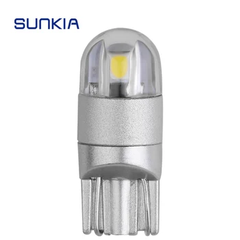 

SUNKIA 1Pcs LED Car Width Lamp Turn Signal Bulb Auto Styling Car Door Reading License Plate Light Car Accessries T10 3030 2SMD
