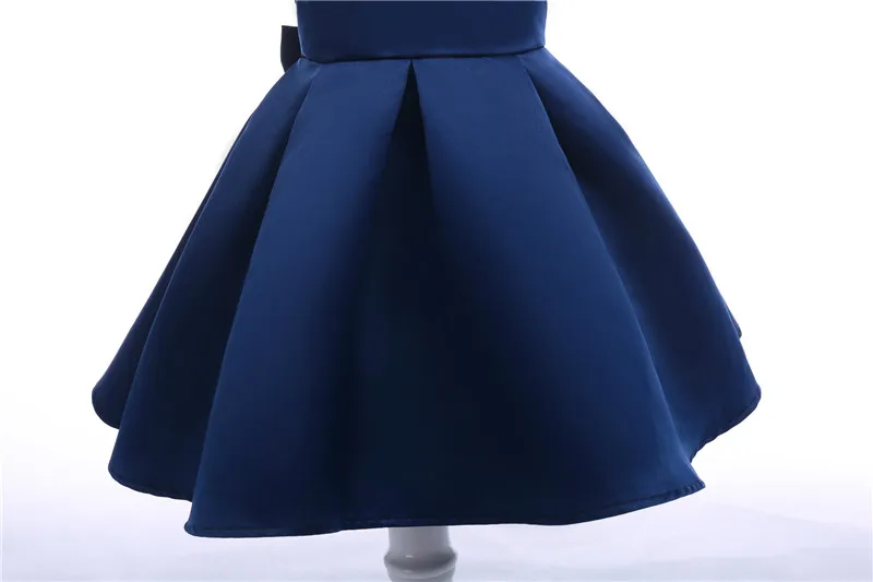 2018 Euro and America Baby Girl Formal Dresses Female Bow Lace Princess Dress Children Cotton Clothing01