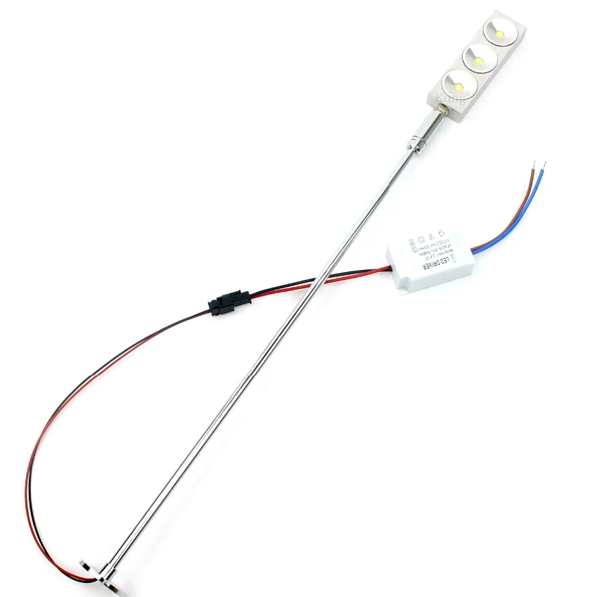 3W font b LED b font Picture Light 12V input 4PCS lot Desk Reading Stand Pole