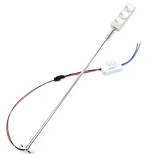 3W LED Picture Light 12V input 4PCS/lot Desk Reading Stand Pole Post Lamp Fixture With Base Angle Adjustable Spotlight Showcase