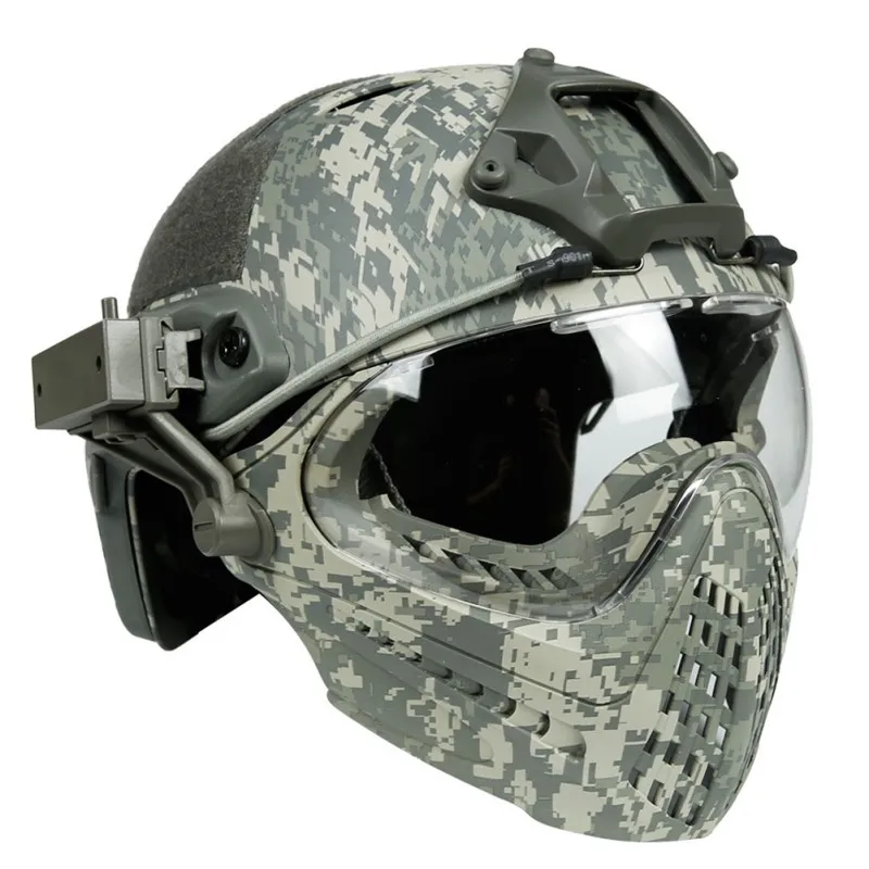 

CS Cosplay Tactical Integrated Helmet F22 with Removable Face Mask and Goggles