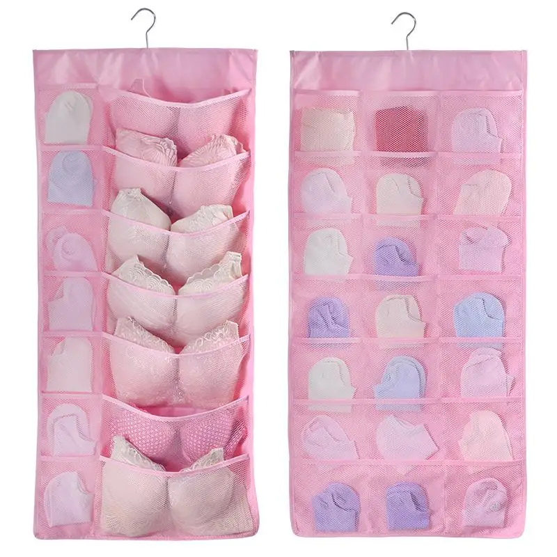 

Oxford Hanging Storage Bag Wall Mounted Wardrobe Hang Organizer Hanging Clothing Storage Underwear Cosmetics Toys Organizer Bag