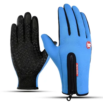

Gloves & Mittens Cycling Gloves Men Touch Screen Windproof Waterproof Anti Slip Thicker Velvet Touch Screen Bike Gloves Winter