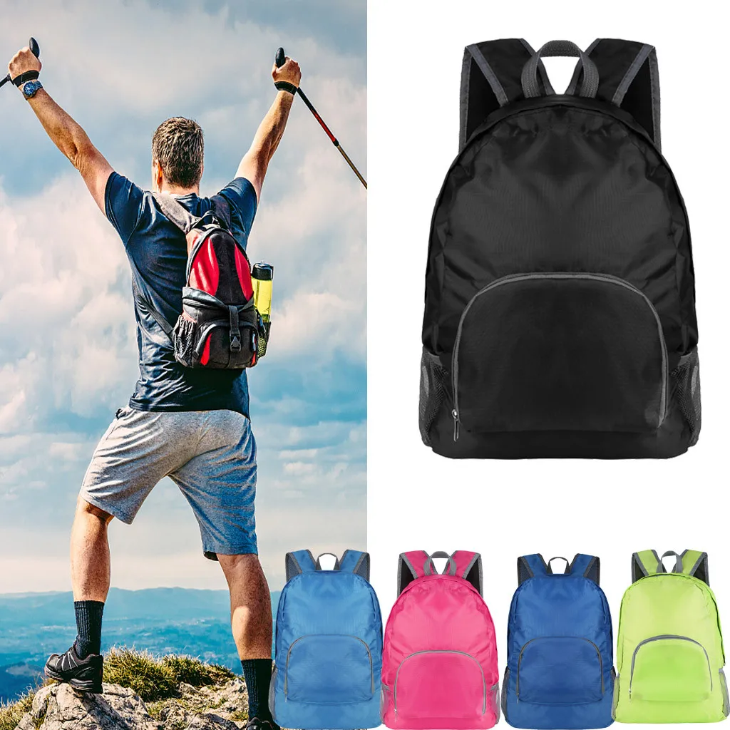 

Sports Nylon Backpack Hiking Outdoor Travel Rucksack Men Women Unisex Schoolbags Satchel Bag Candy Color Mochila Bolsa