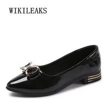 Лакированная кожа; слипоны со стразами; женская обувь; сезон лето; коллекция года; туфли на плоской подошве с бантом-бабочкой; женские лоферы; zapatillas mujer; повседневная обувь