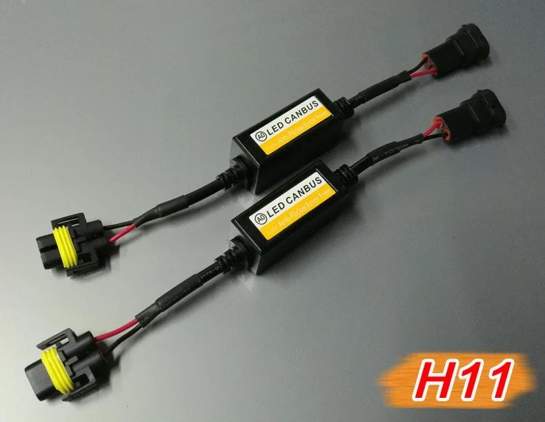 1x H1 H4 H7 H11 3157Car светодиодный декодер Canbus Error Free резистор подавитель 12v разъемы - Цвет: H8 or H9 or H11