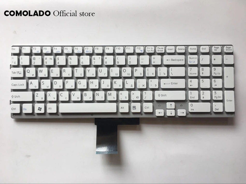 

RU Russian Keyboard for SONY EC VPC-EC Series PCG-91111M 91112M VPCEC keyboard white Without Frame Laptop Keyboard RU Layout