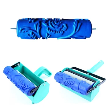 

3D Wall Decorative Paint Roller Rose Pattern Roller Wall Decoration Painting Tools Rose Shape Without Handle Grip Tools