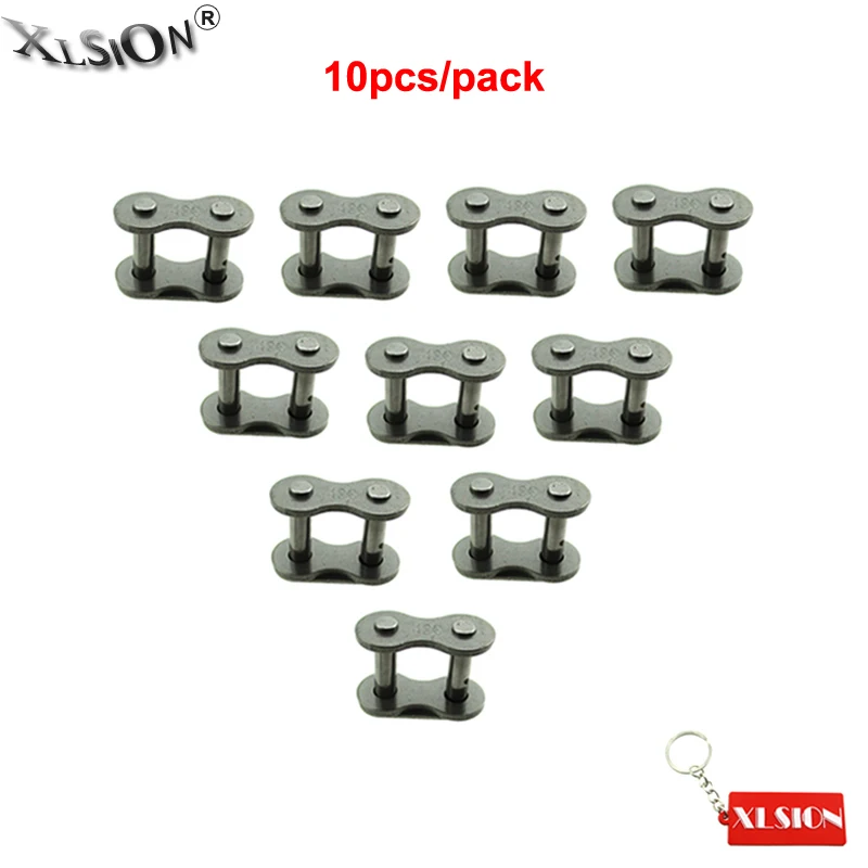 XLSION Aftermarket 10 шт. 420 цепь Master Link подходит для 50cc 70cc 90cc 110cc 125cc 150cc ATV Картинг скутер