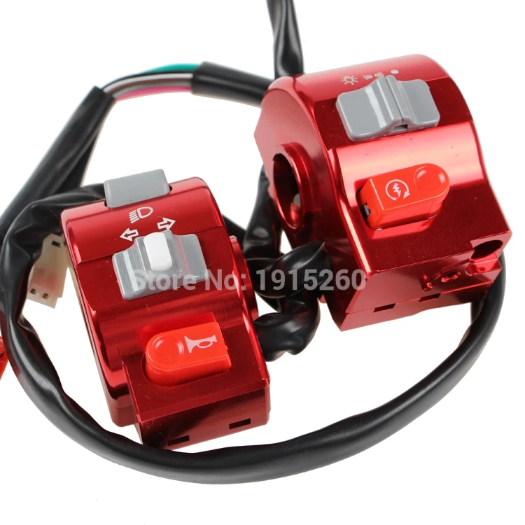 

CNC 7/8" 22mm Universal Electric Motorcycle Scooter Handlebar Control Light Horn Switch For Yamaha RSZ /CYGNUS-X /BWS 125