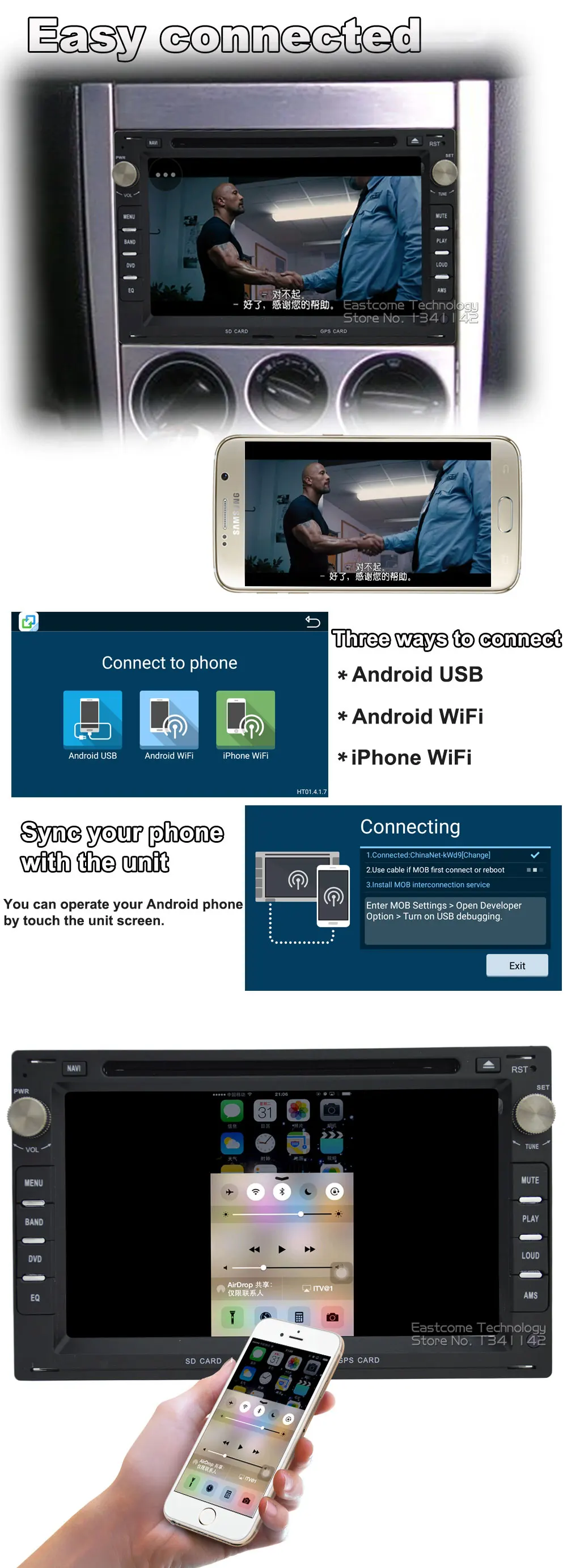 Cheap Octa Core Android 6.0 Car DVD for PEUGEOT 307 SEAT ALHAMBRA CORDOBA 6L IBIZA 6L LEON 1M TOLEDO 1M SUPERB With Rear View Camera 13