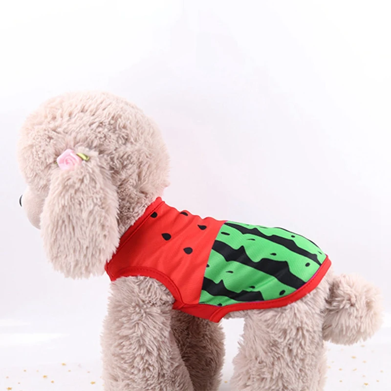 Summer Pet Clothes Vest Fashion 2 Legged Waistcoat Polyester Apparel Dogs Sleeveless T-shirt