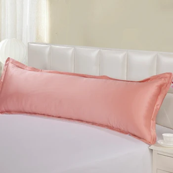 

100% Silk Long Pillow Cover Pillowcases Envelope Closure End Easy Fit for Summer Soft and Breathable Machine Washable Queen