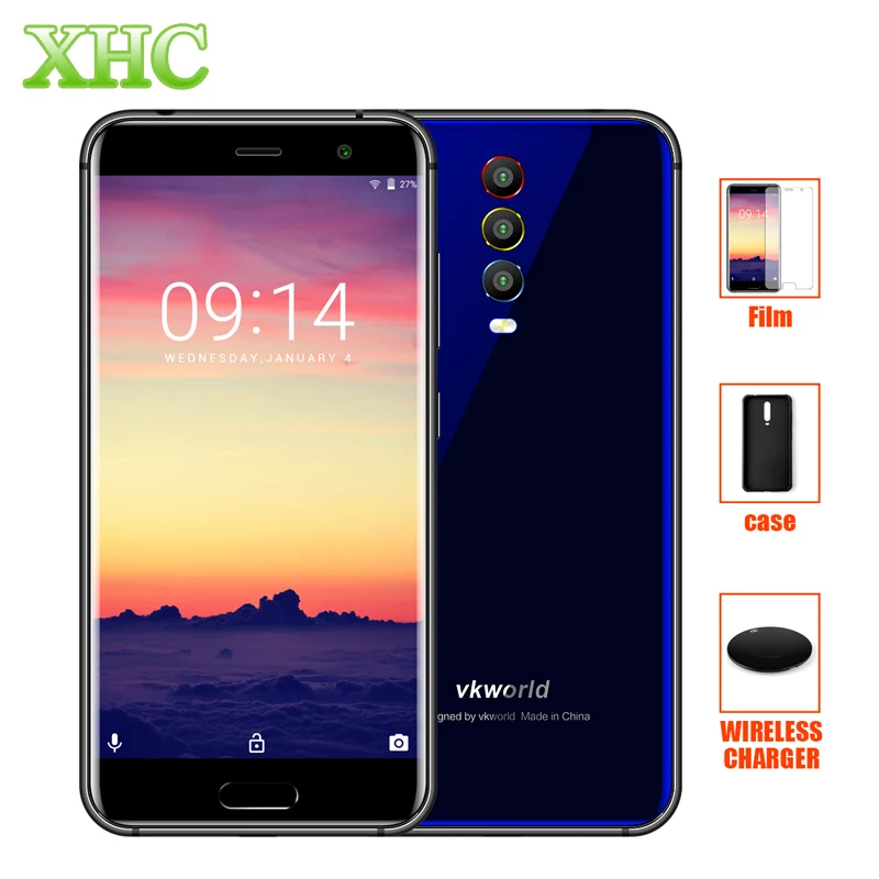 

2018 VKWORLD K1 Android 8.1 Mobile Phone RAM 4GB ROM 64GB Wireless Charging MTK6750T Octa Core 5.2'' Dual SIM LTE 4G Smartphone